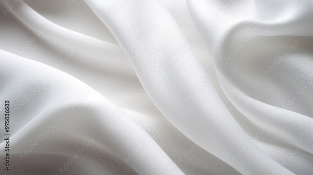 A close-up image of clean, white cotton fabric draped softly, revealing the gentle folds and curves. The surface is immaculate and free of imperfections, A close-up image of clean, white cotton fabric draped softly, revealing the gentle folds and curves. The surface is immaculate and free of imperfections,