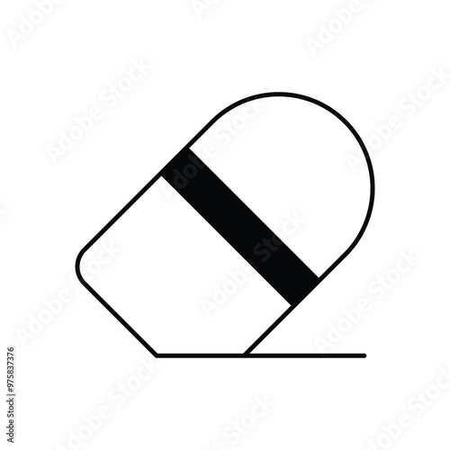 Eraser vector icon