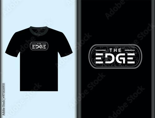 EDGE Vector Black T-Shirt Design