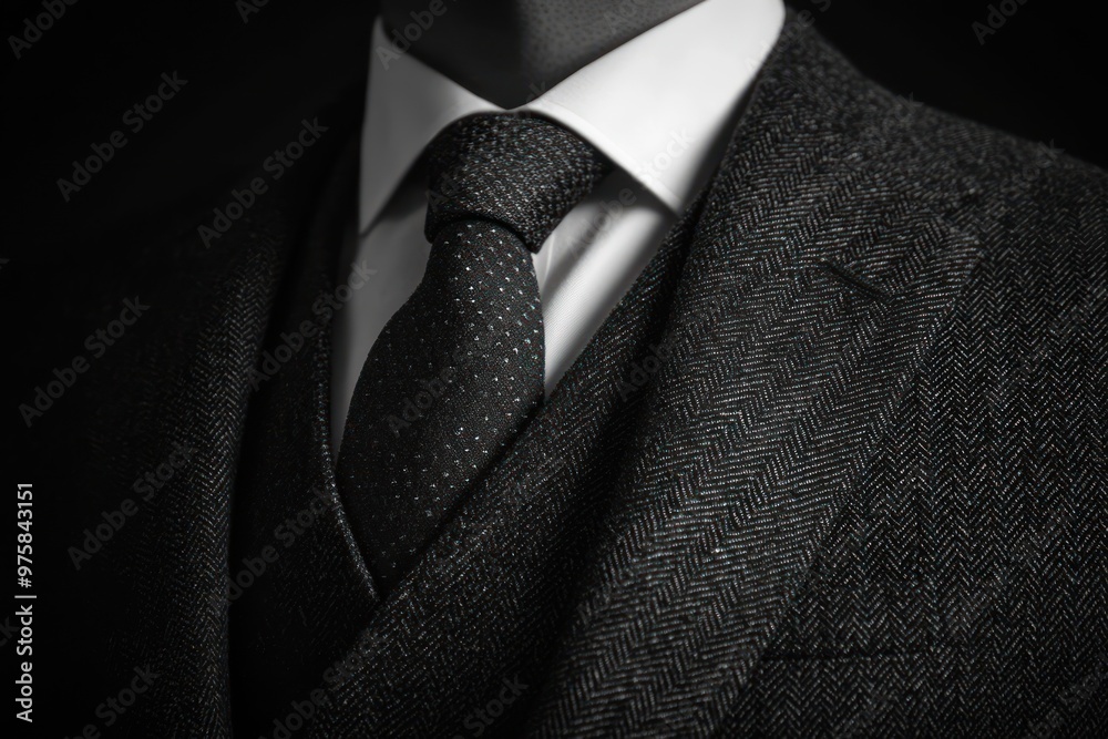 Close-up of a Man's Suit and Tie Close-up of a Man's Suit and Tie