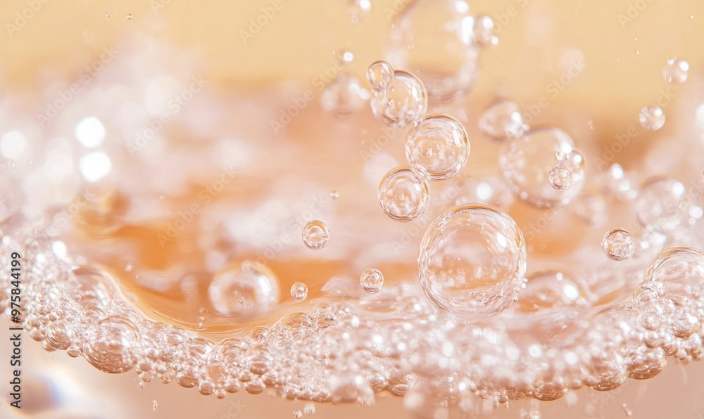 Effervescent tablet breaking apart in water, tiny bubbles Effervescent tablet breaking apart in water, tiny bubbles