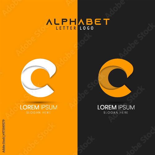 c initial letter brand logo premium vector photo