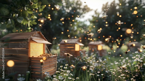 Smart Beehives with Sensors Monitoring Hive Health and Productivity Supporting Pollination and Biodiversity