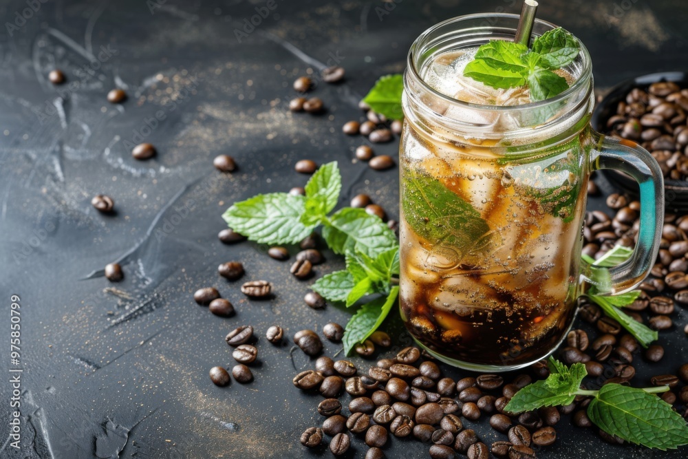 Refreshing Mint Iced Coffee Mocktail for a Unique and Vibrant Summer Drink Experience






