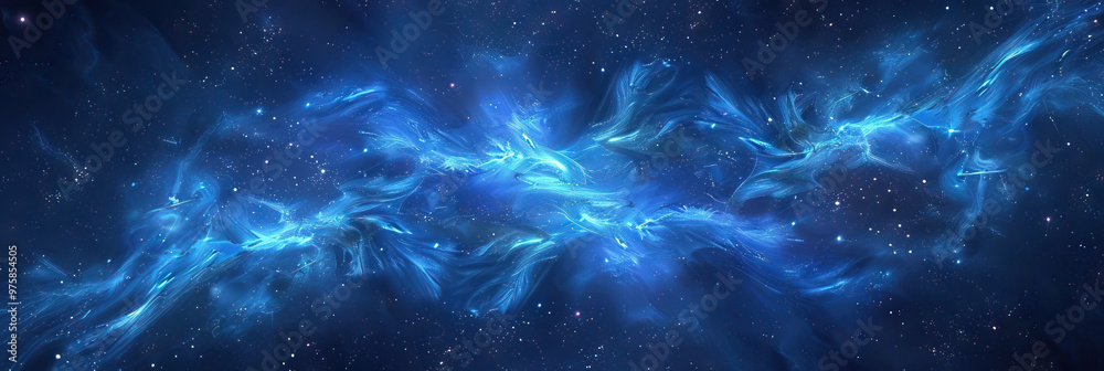Celestial Sky: A deep, starry indigo background with swirling shapes, ideal for astrology and spiritual practices.