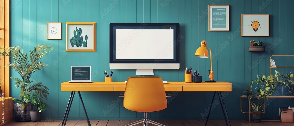 A modern workspace showing mobilefirst business tools in use A modern workspace showing mobilefirst business tools in use