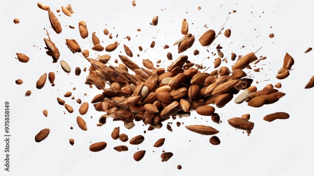 Amazing image of the nuts being dispersed. Amazing image of the nuts being dispersed.