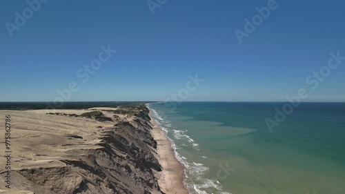 Epic Droneflight with Sanddunes at the Coast photo