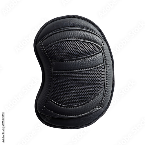 Black Protective Gear Close-Up, Black Gear for Safety, Protective Equipment Black, High-Quality Protection Black, Safety Pad Image photo