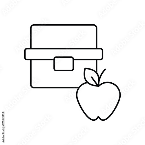 Lunchbox  vector icon