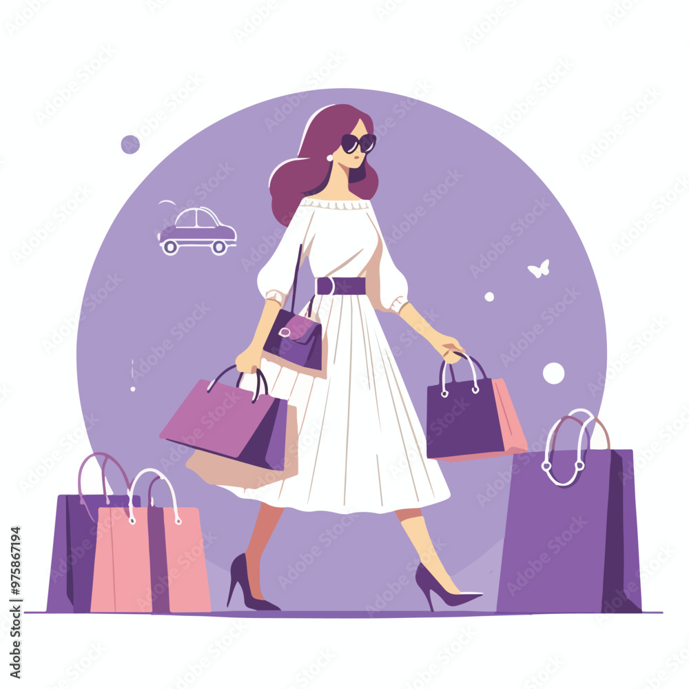 Shopping lady Shopping lady