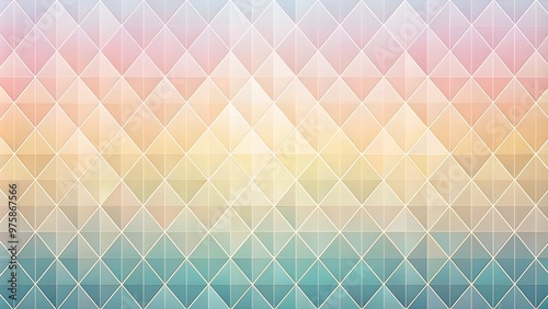Colorful geometric pattern with soft gradients in pastel shades creating a visually pleasing background or texture design