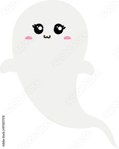 cute ghost character halloween