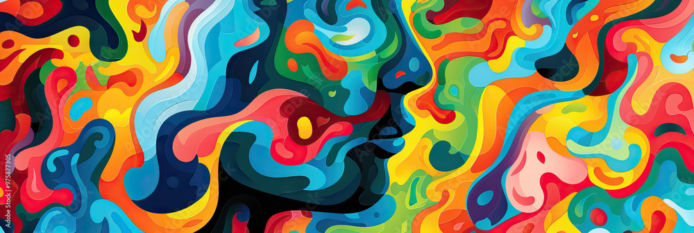 Psychiatric Puzzles: Bold and intricate abstract designs, reflecting the complexity of psychiatric disorders. Psychiatric Puzzles: Bold and intricate abstract designs, reflecting the complexity of psychiatric disorders.