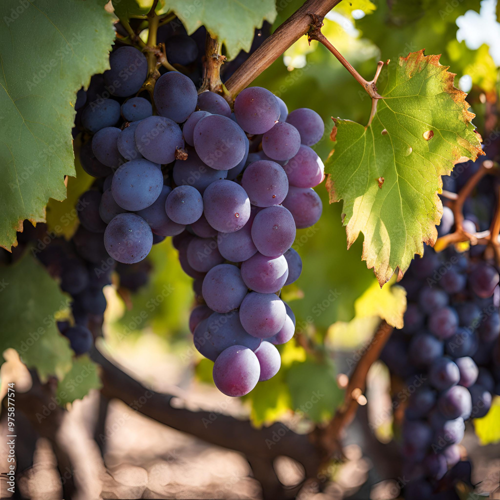 Fototapeta premium grapes on vine