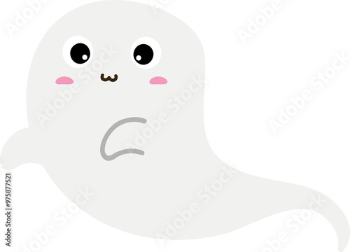 cute ghost character halloween