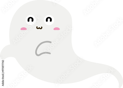 cute ghost character halloween