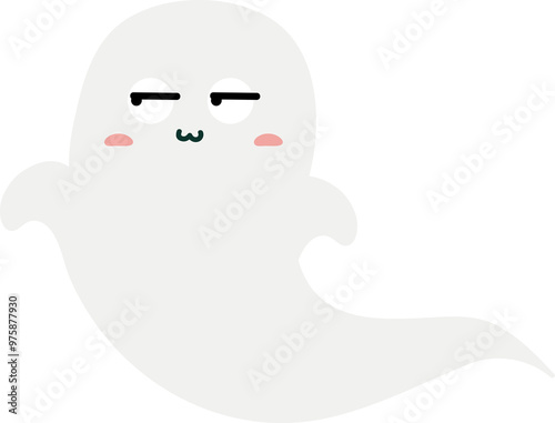 cute ghost character halloween