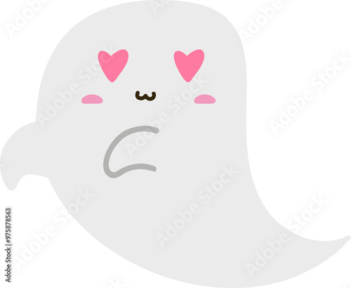 cute ghost character halloween