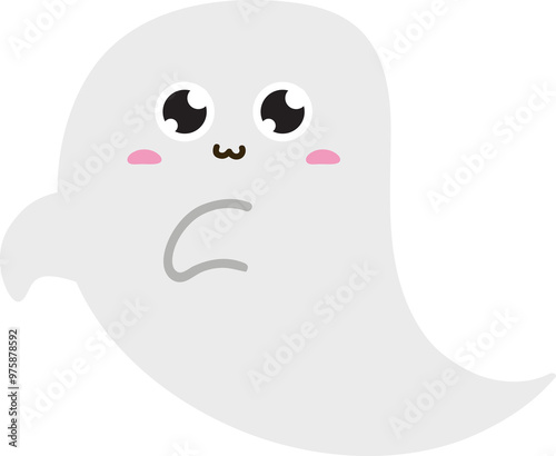 cute ghost character halloween