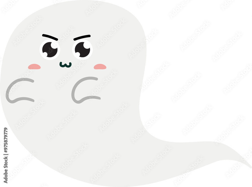cute ghost character halloween