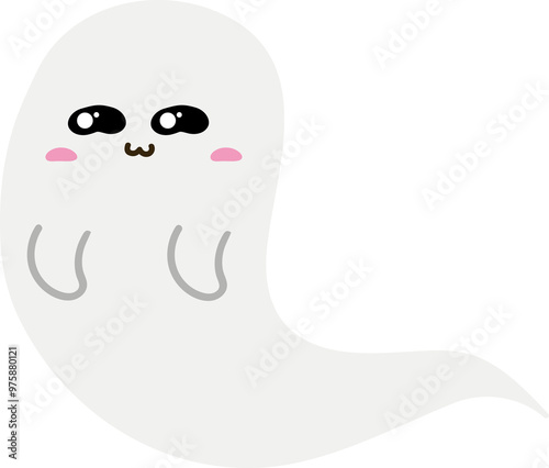 cute ghost character halloween