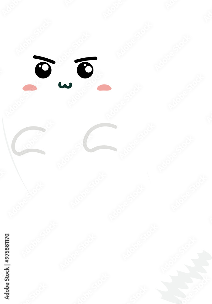 cute ghost character halloween