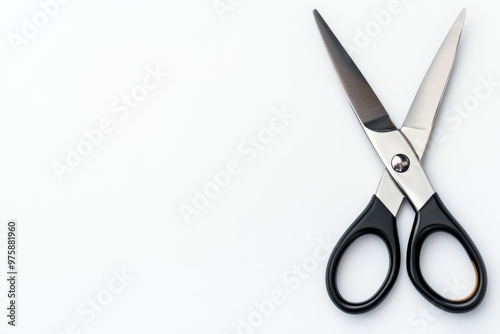 Wallpaper Mural A pair of sleek, modern scissors with ergonomic handles, professional crafting tool, isolated on white background Torontodigital.ca