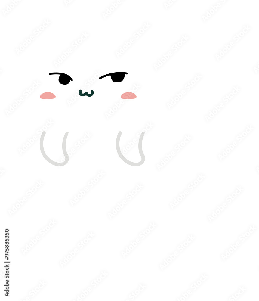 cute ghost character halloween