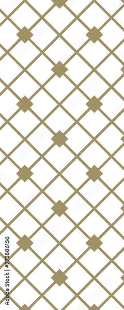 Fototapeta premium A geometric pattern featuring diamond shapes in a repetitive grid layout.