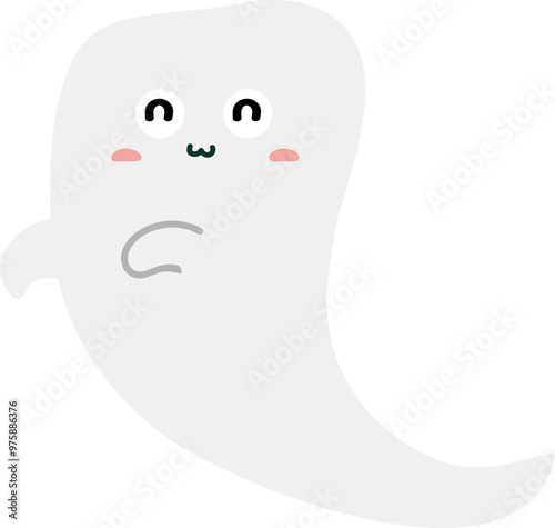 cute ghost cartoon , halloween