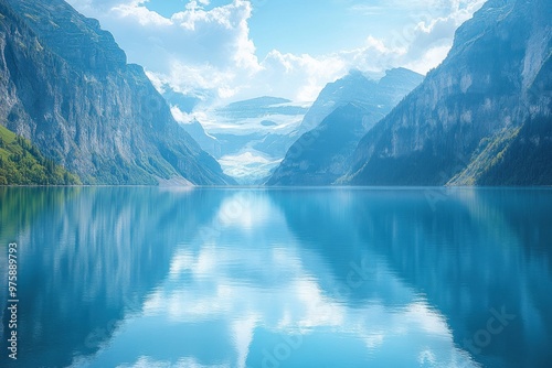 Serene Mountain Lake Reflection