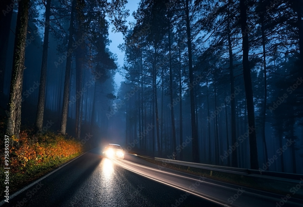 Fototapeta premium Sustainable economy - scales with balanced coins and leaves