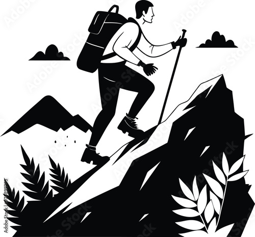 Mountain Trekker: Journey Through the Peaks
