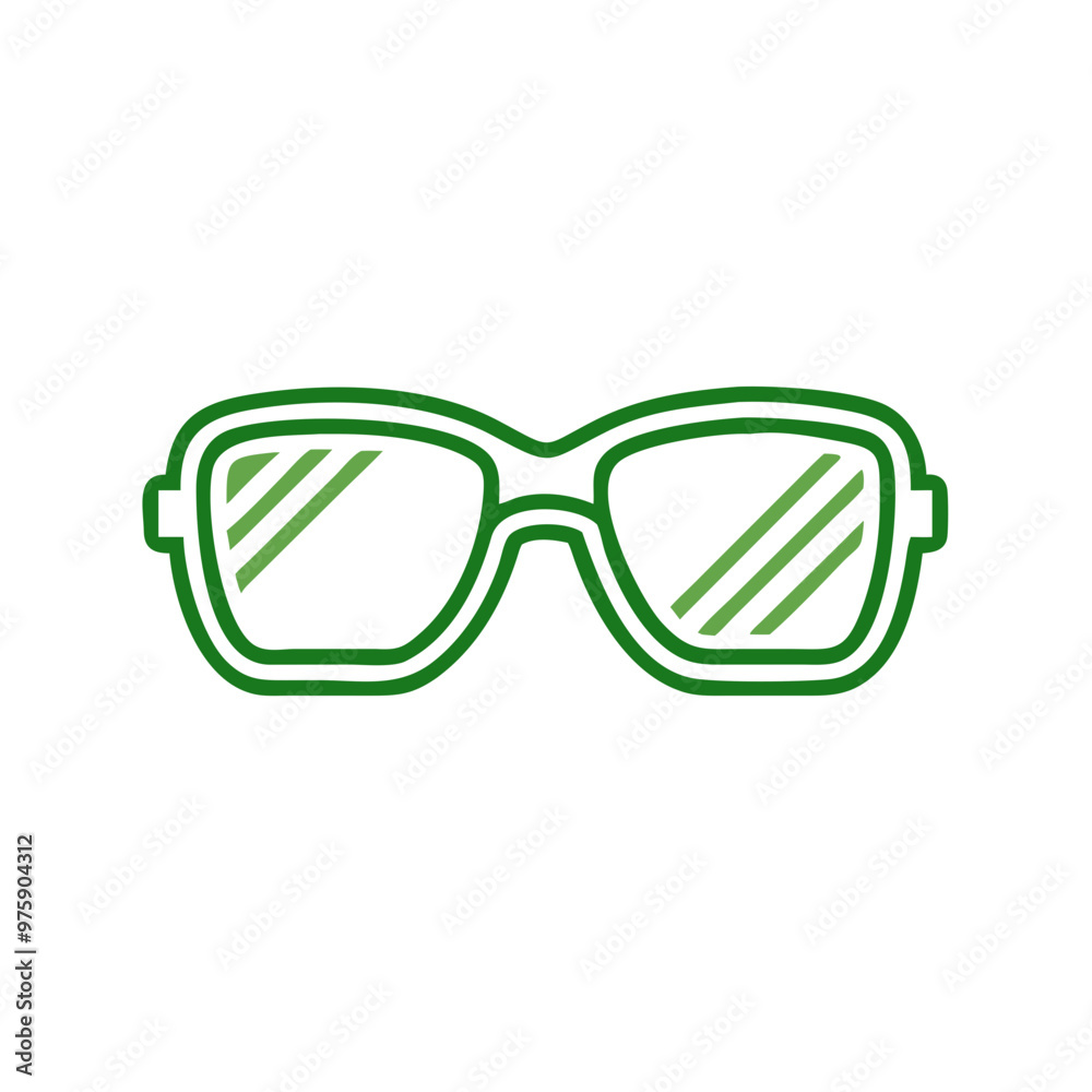 Fototapeta premium Sunglasses icon, summer accessory and fashion illustration