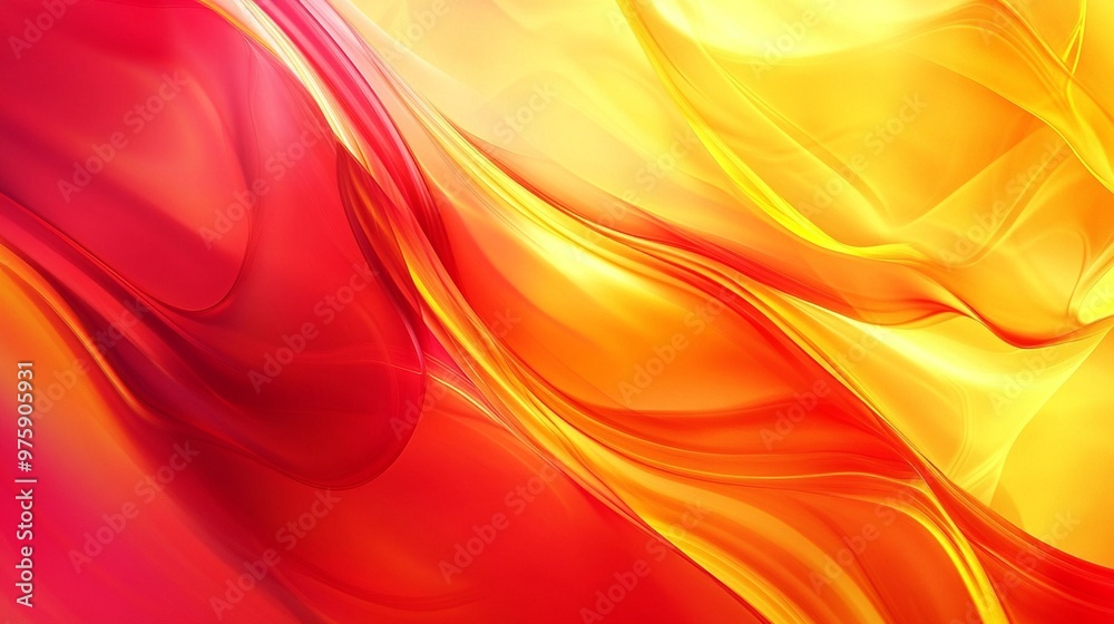 Vibrant Red and Yellow Abstract Wallpaper Vibrant Red and Yellow Abstract Wallpaper