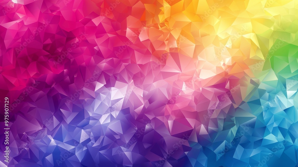 Vibrant abstract background featuring a gradient of colors blending seamlessly from red to blue with geometric shapes on display Vibrant abstract background featuring a gradient of colors blending seamlessly from red to blue with geometric shapes on display