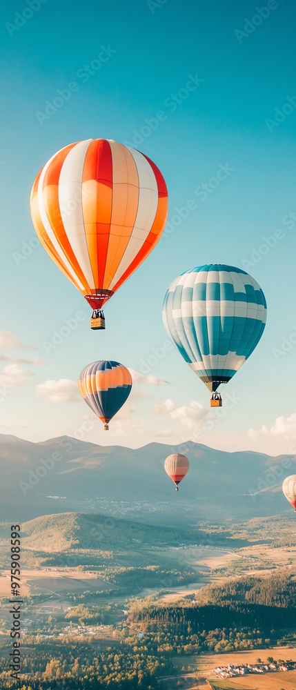 Fototapeta premium hot air balloon in the sky