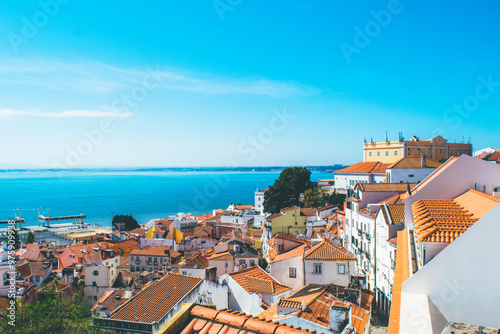 Beautiful colorful view of Lisbon, Portugal
Southern European style architecture