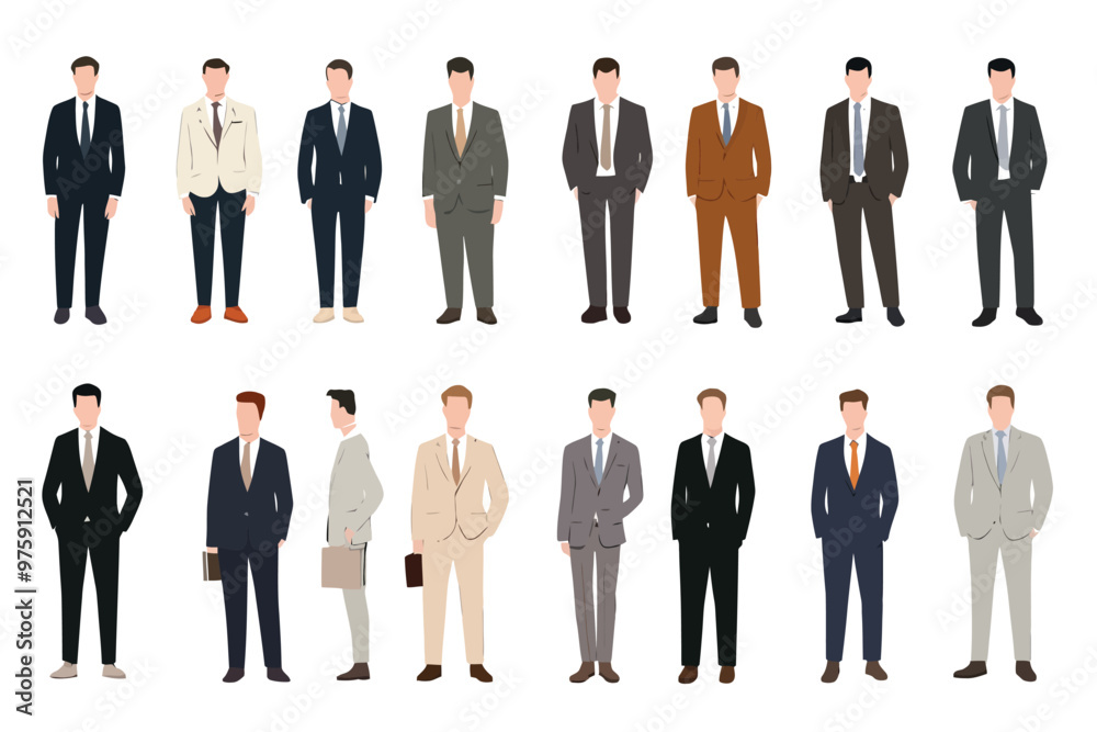 Set of business man vectors Set of business man vectors