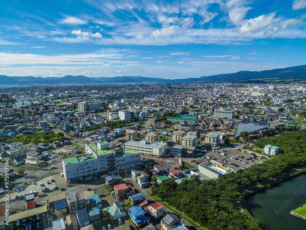 Fototapeta premium 【北海道】五稜郭タワーから見た函館市内