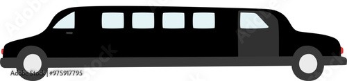 Limousine car cartoon vector