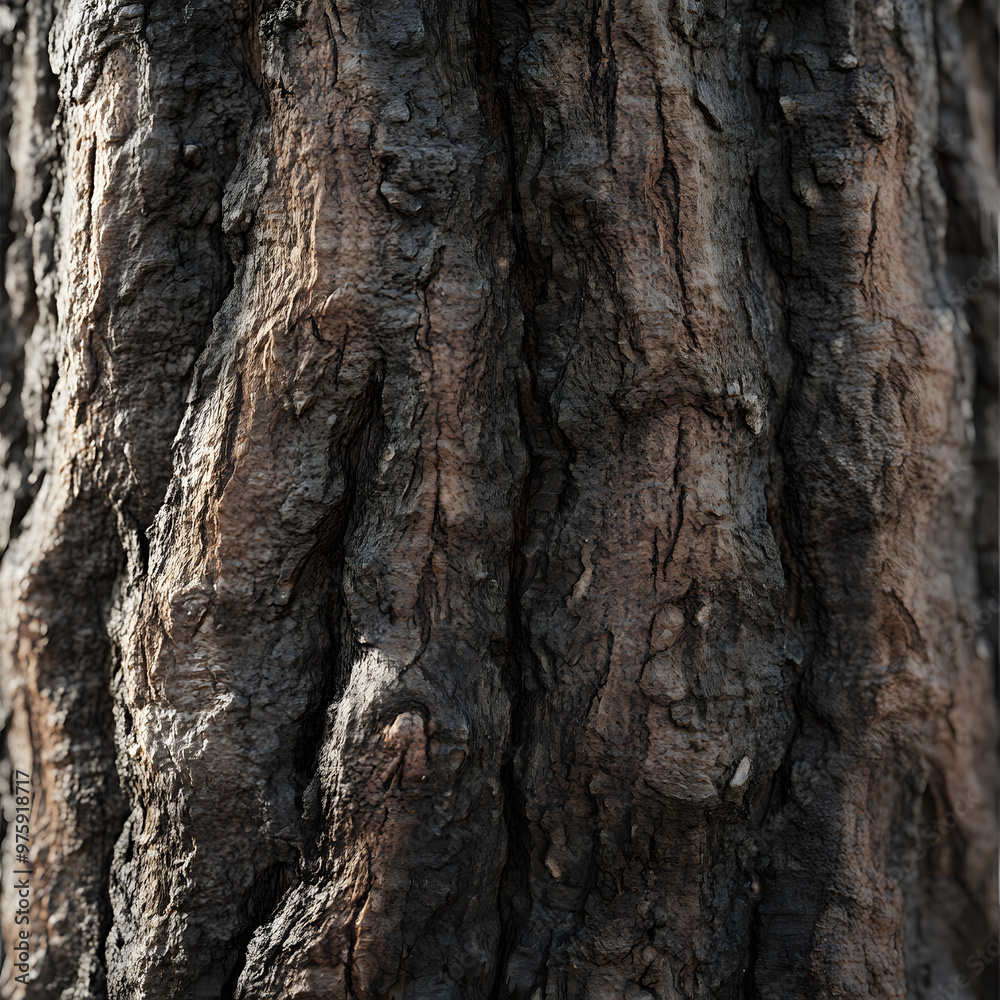 Textured close-up of brown oak tree bark surface in nature. Textured close-up of brown oak tree bark surface in nature.