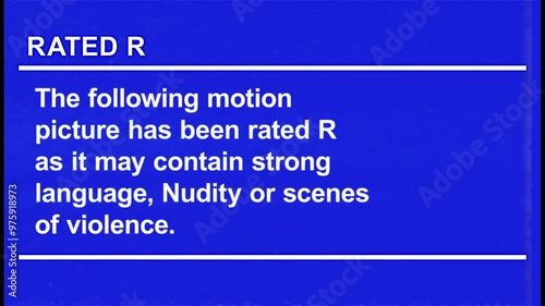 The rating label on VHS tapes informs audiences about intense themes, such as violence, strong language, or explicit scenes, present in the movie.