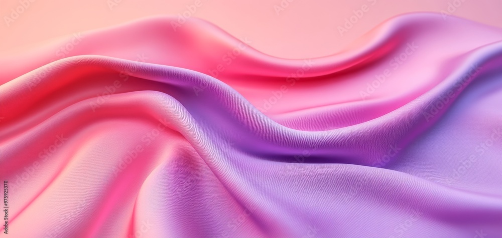 A soft, flowing fabric with a beautiful gradient of pink and purple hues, perfect for stylish backgrounds and textile designs. A soft, flowing fabric with a beautiful gradient of pink and purple hues, perfect for stylish backgrounds and textile designs.