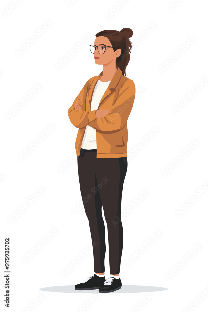 a model wearing a trendy outfit a model wearing a trendy outfit