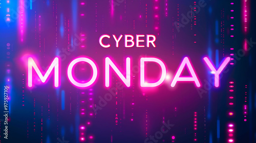 a banner for a marketplace with big bold text CYBER MONDAY