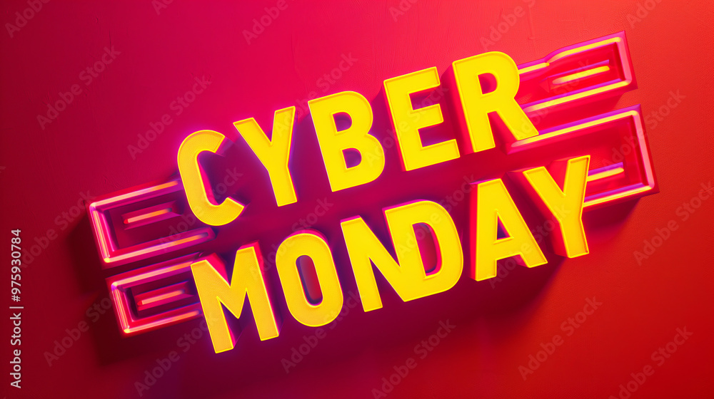 a banner for a marketplace with big bold text CYBER MONDAY a banner for a marketplace with big bold text CYBER MONDAY