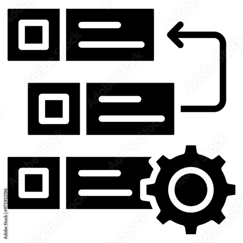 Backlog Management Icon Element For Design