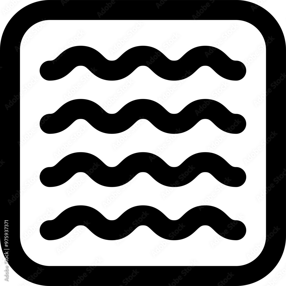 UI waves Vector Icon Illustration. Line Style UI waves Vector Icon Illustration. Line Style